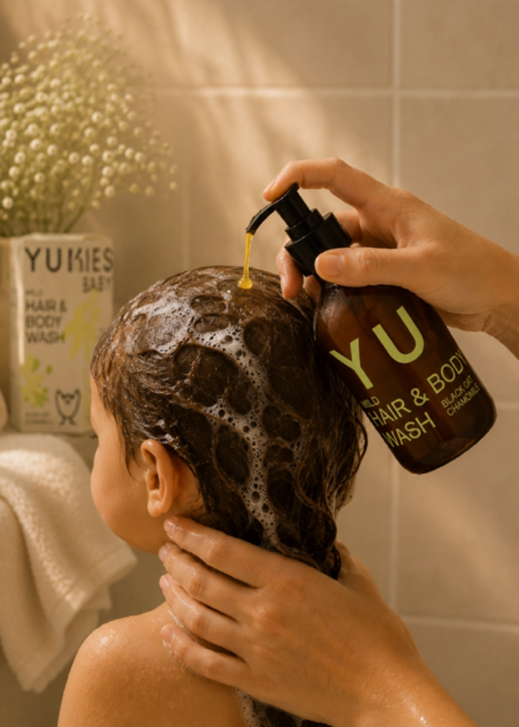 YUKIES Mild Hair & Body Wash Black Oat Chamomile - 150 ml