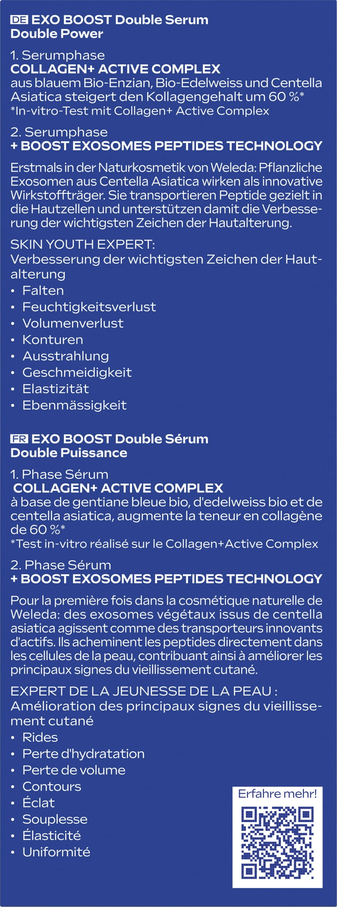 Weleda EXO BOOST Double Serum Blauer Enzian & Edelweiß - 30 ml