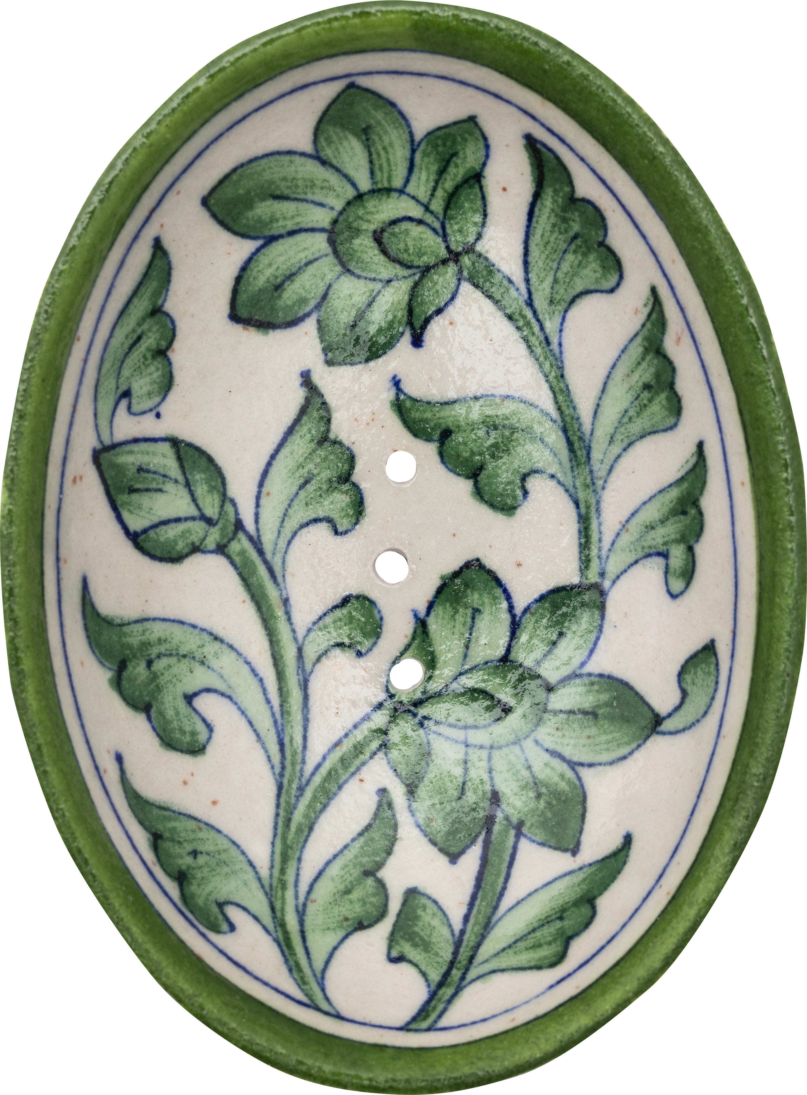 Tranquillo Seifenschale Blue Pottery - grün