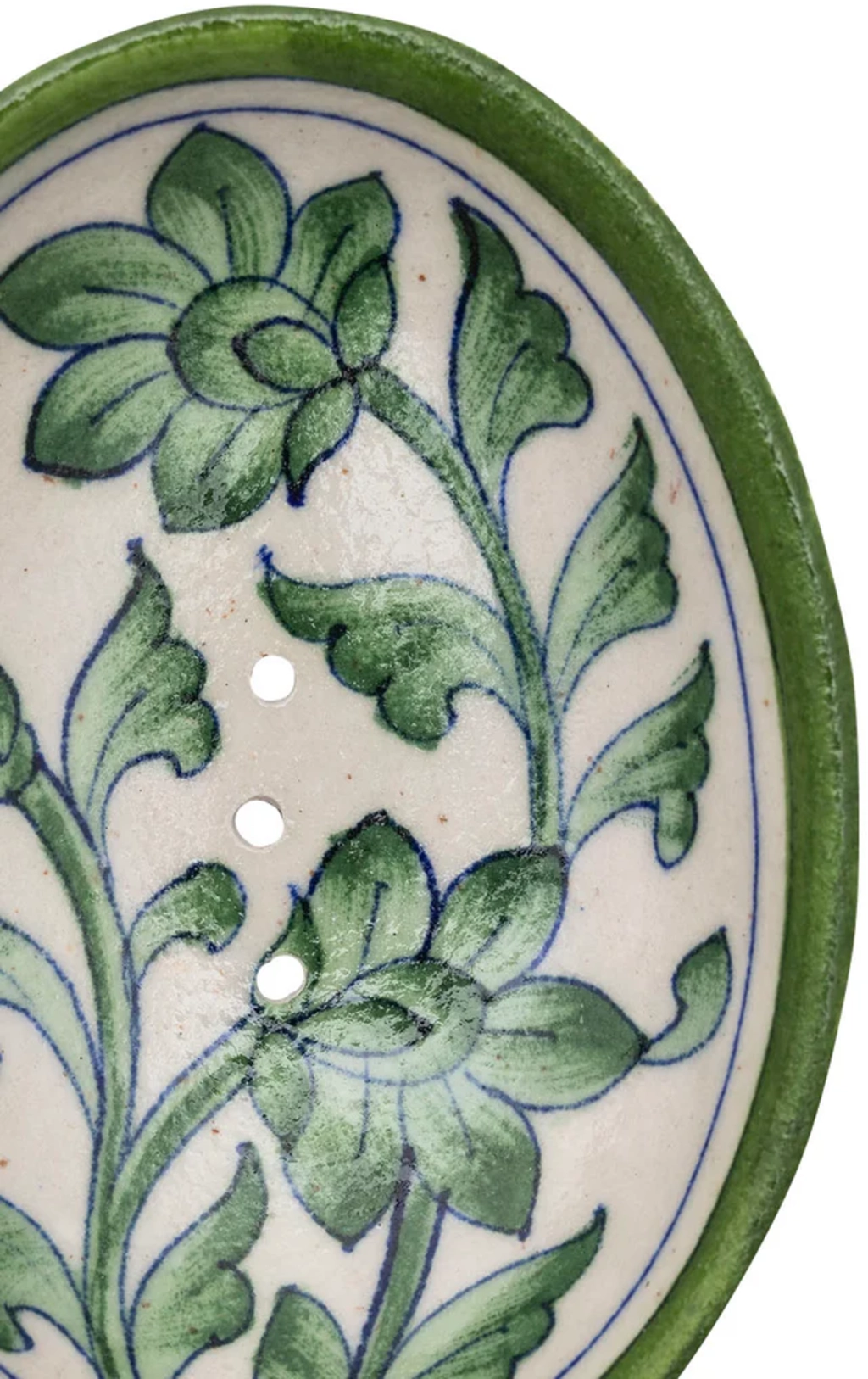 Tranquillo Seifenschale Blue Pottery - grün