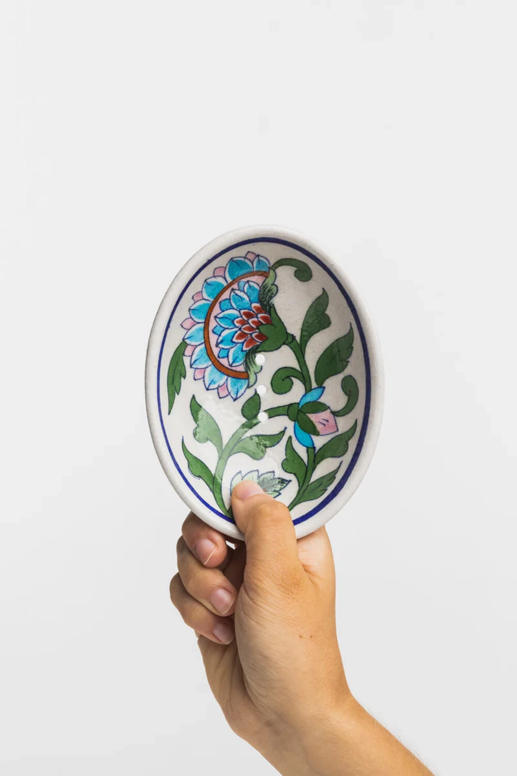 Tranquillo Seifenschale Blue Pottery - blau