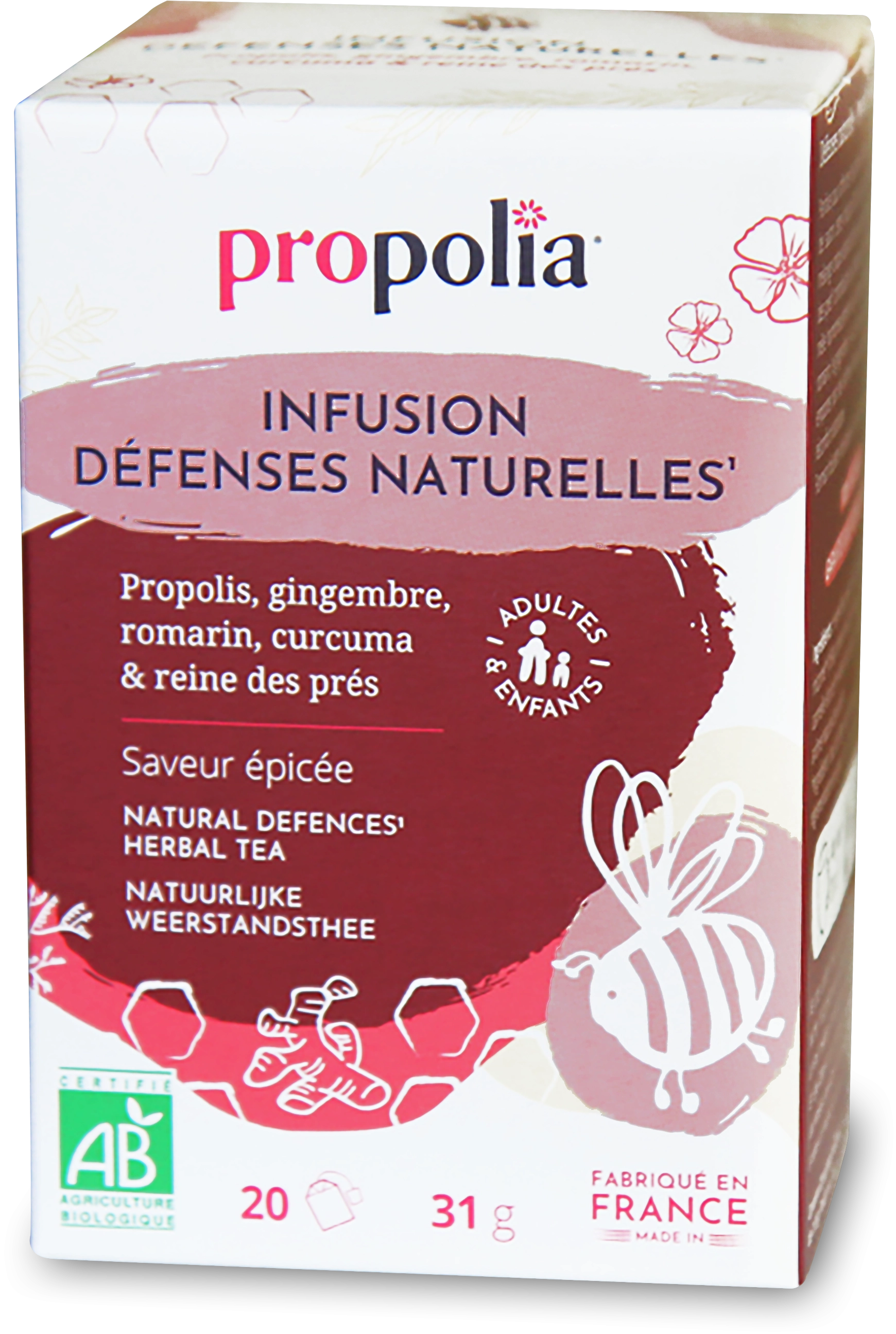 Propolia Organic Natural Defences Herbal Tea - 20 Teebeutel