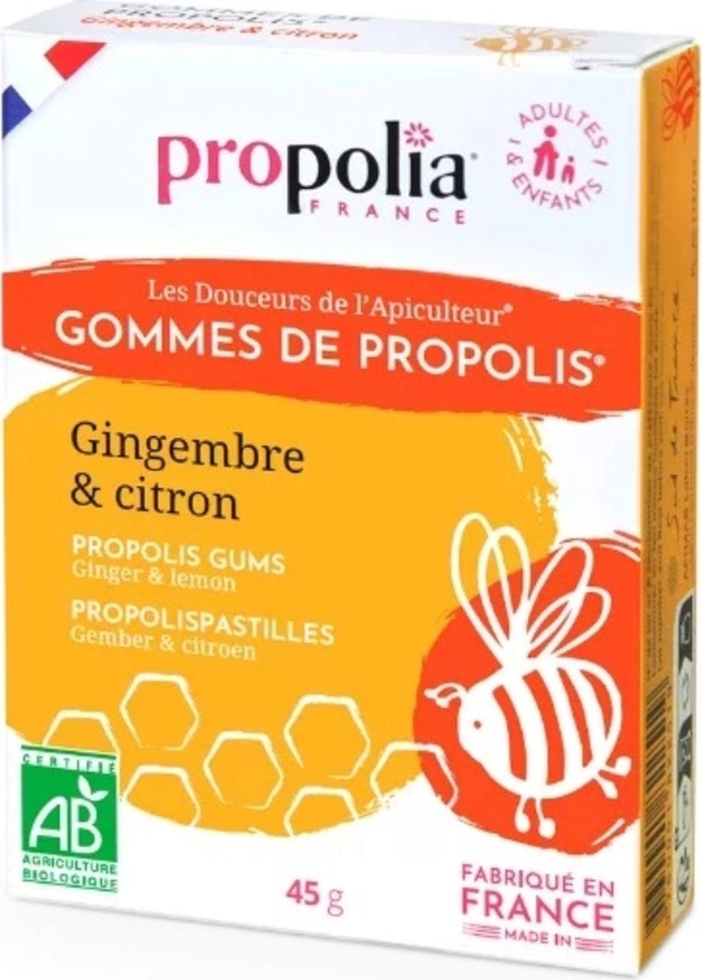 Propolia Organic Propolis Gums - Ingwer & Zitrone