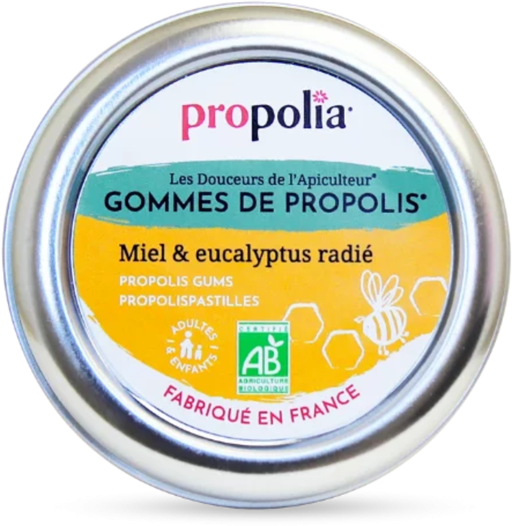 Propolia Organic Propolis Gums - Honig & Eukalyptus