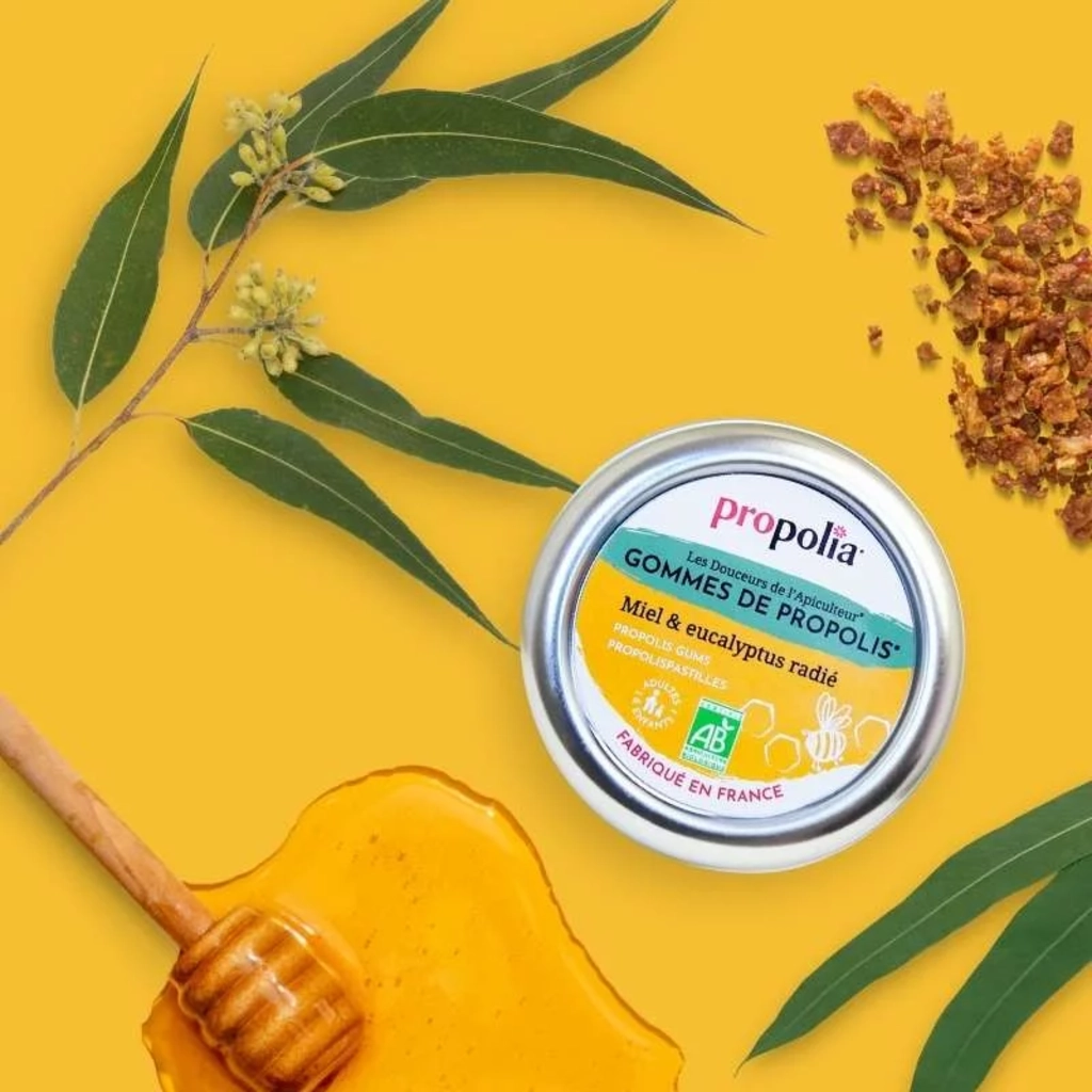 Propolia Organic Propolis Gums - Honig & Eukalyptus
