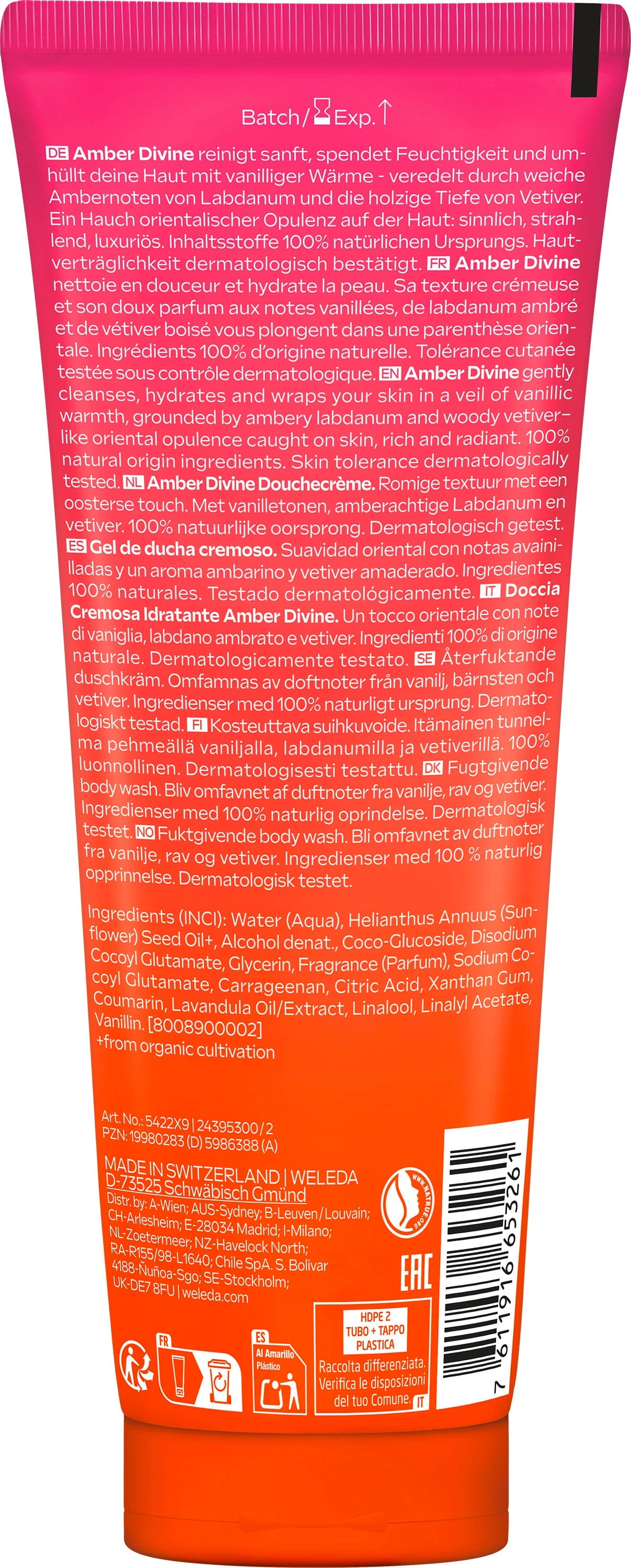 Weleda Amber Divine Cremedusche - 200 ml