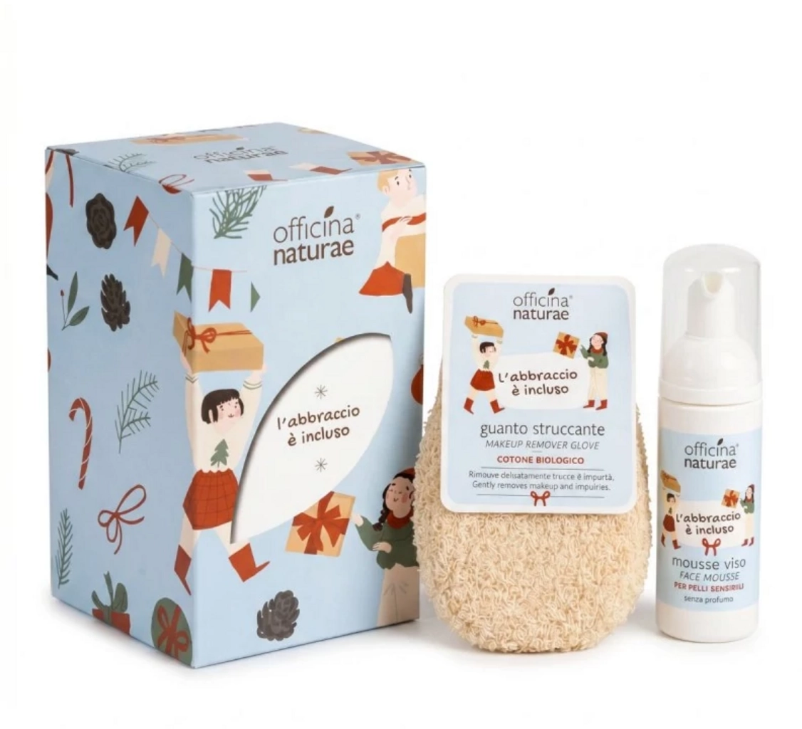 Officina Naturae Geschenkset Gesichtsmousse & Abschminkhandschuh - 1 Set