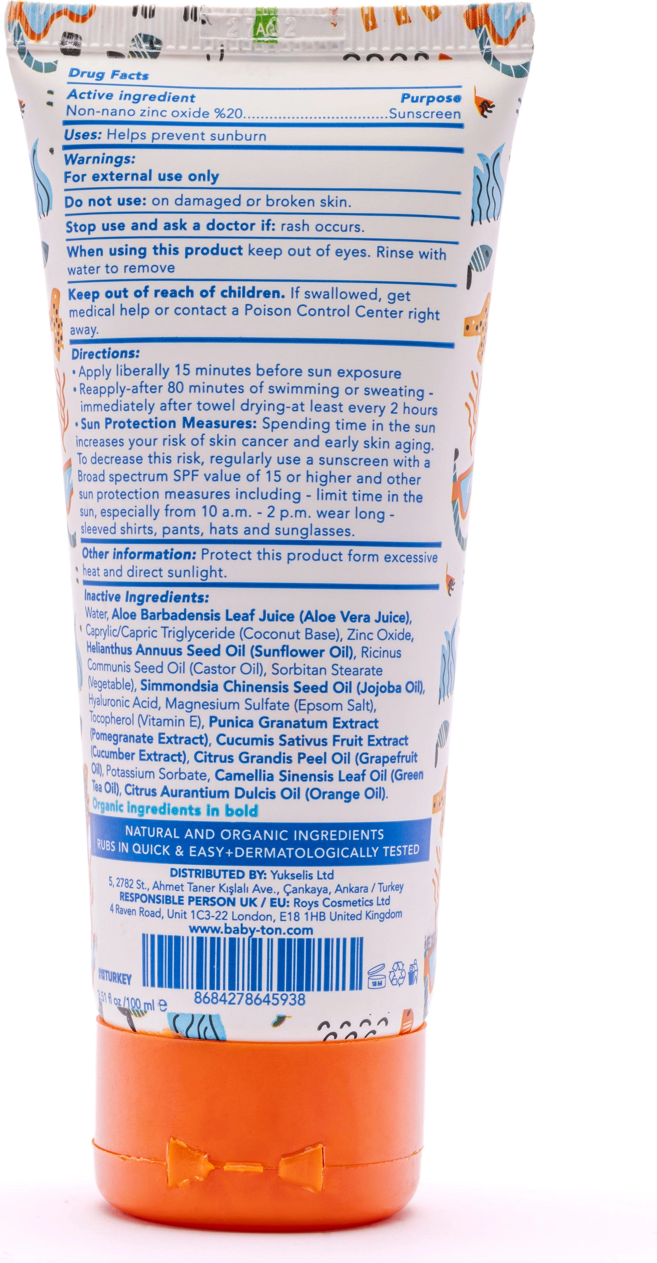 Babyton Baby & Kids Mineral Daily Sunscreen SPF30 - 100 ml