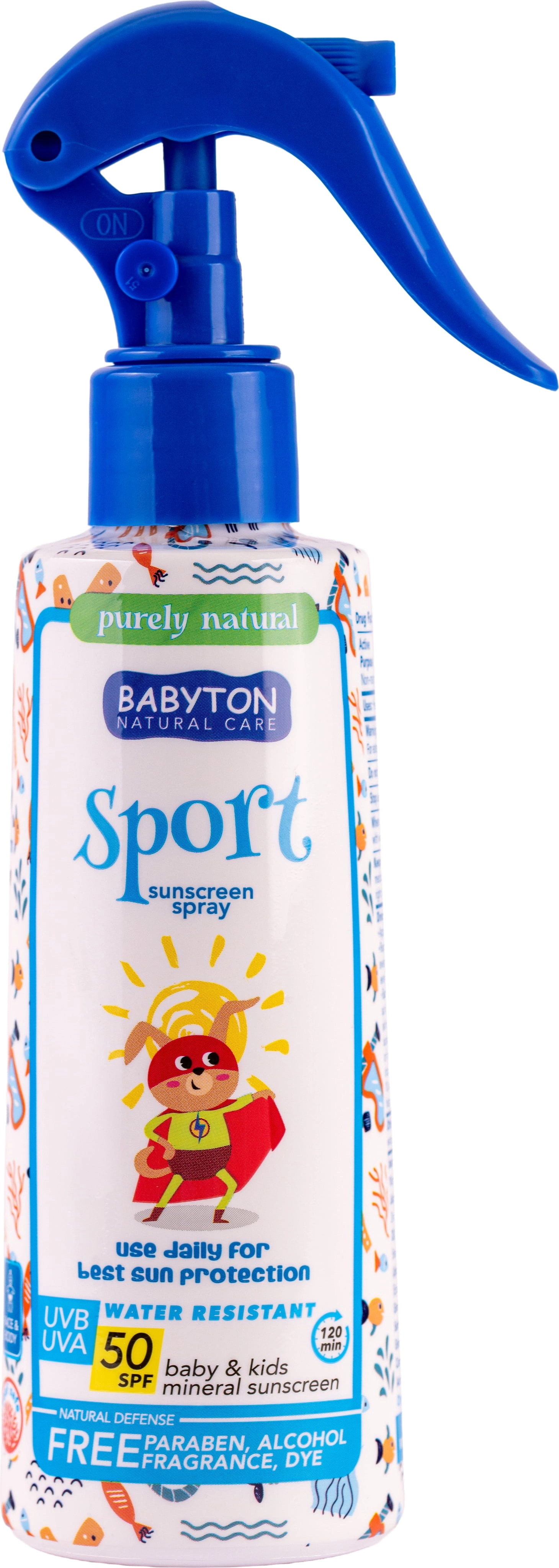 Babyton Baby & Kids Mineral Sport Sunscreen Spray SPF50 - 200 ml