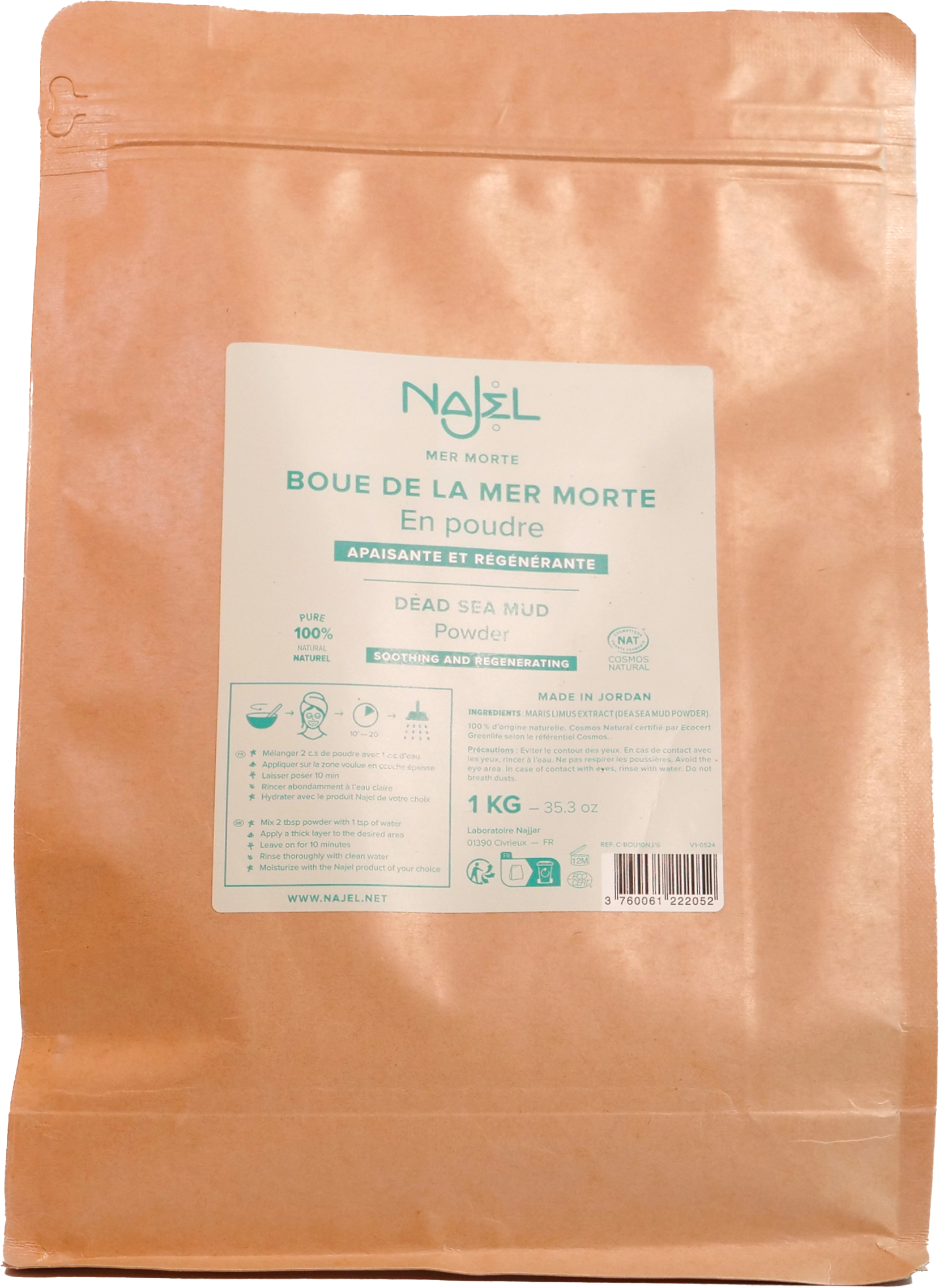 Najel Totes Meer-Schlamm-Pulver - 1 kg