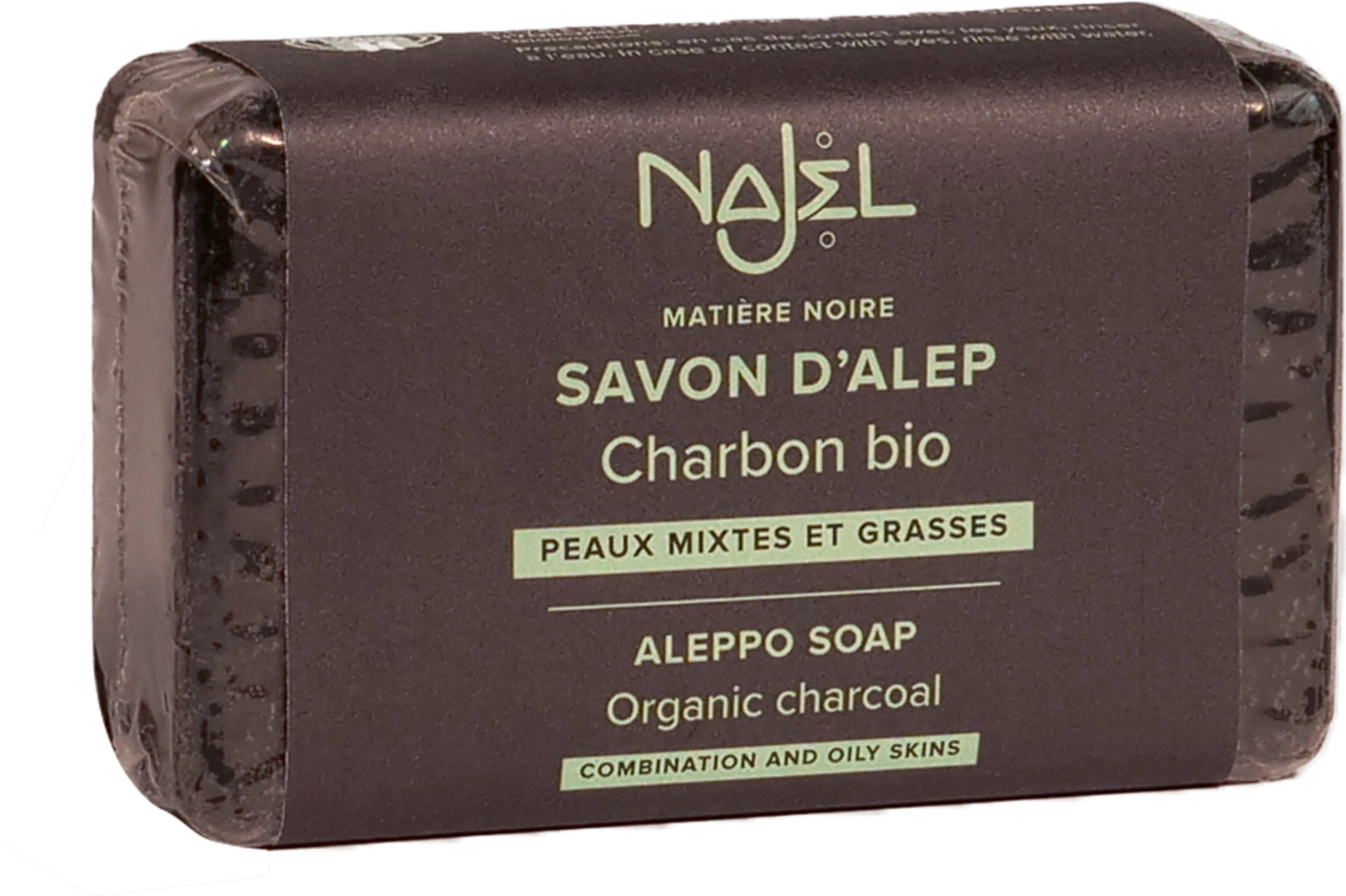 Najel Aleppo-Seife Bio-Pflanzenkohle - 100 g