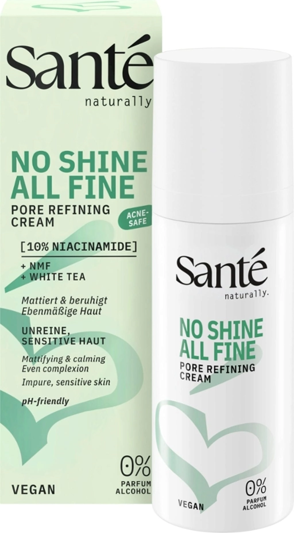 Santé – naturally. No Shine All Fine Pore Refinig Cream - 50 ml