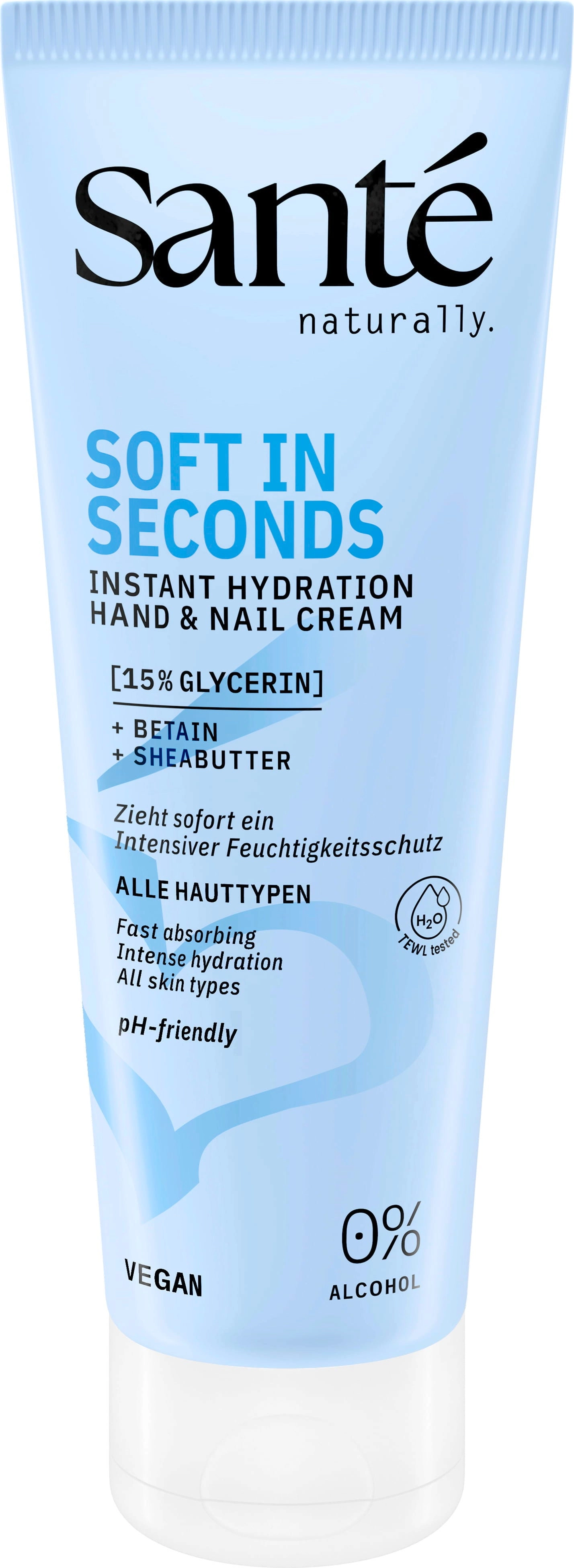 Santé – naturally. Soft in Seconds Instant Hydration Hand & Nail Cream - 75 ml