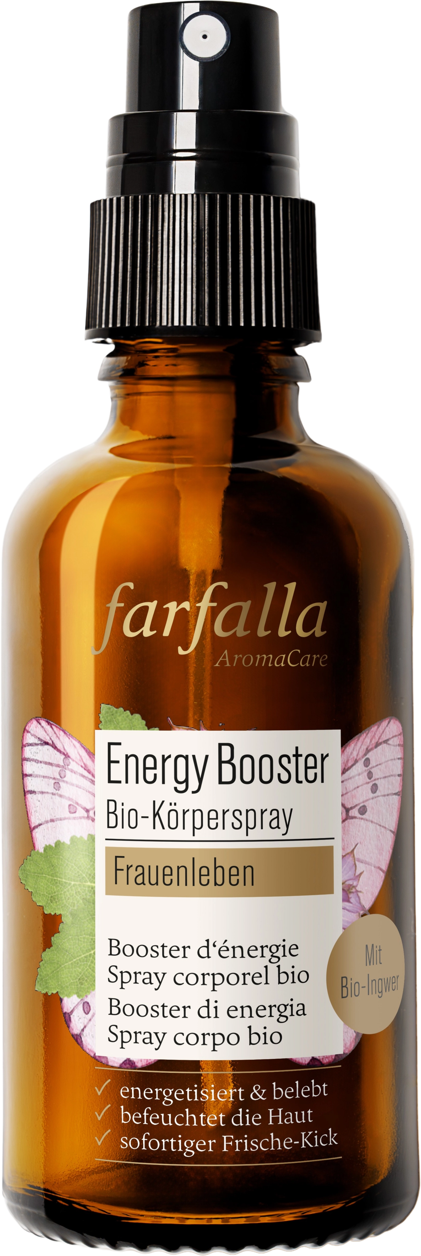 farfalla Energy Booster Körperspray Frauenleben - 50 ml