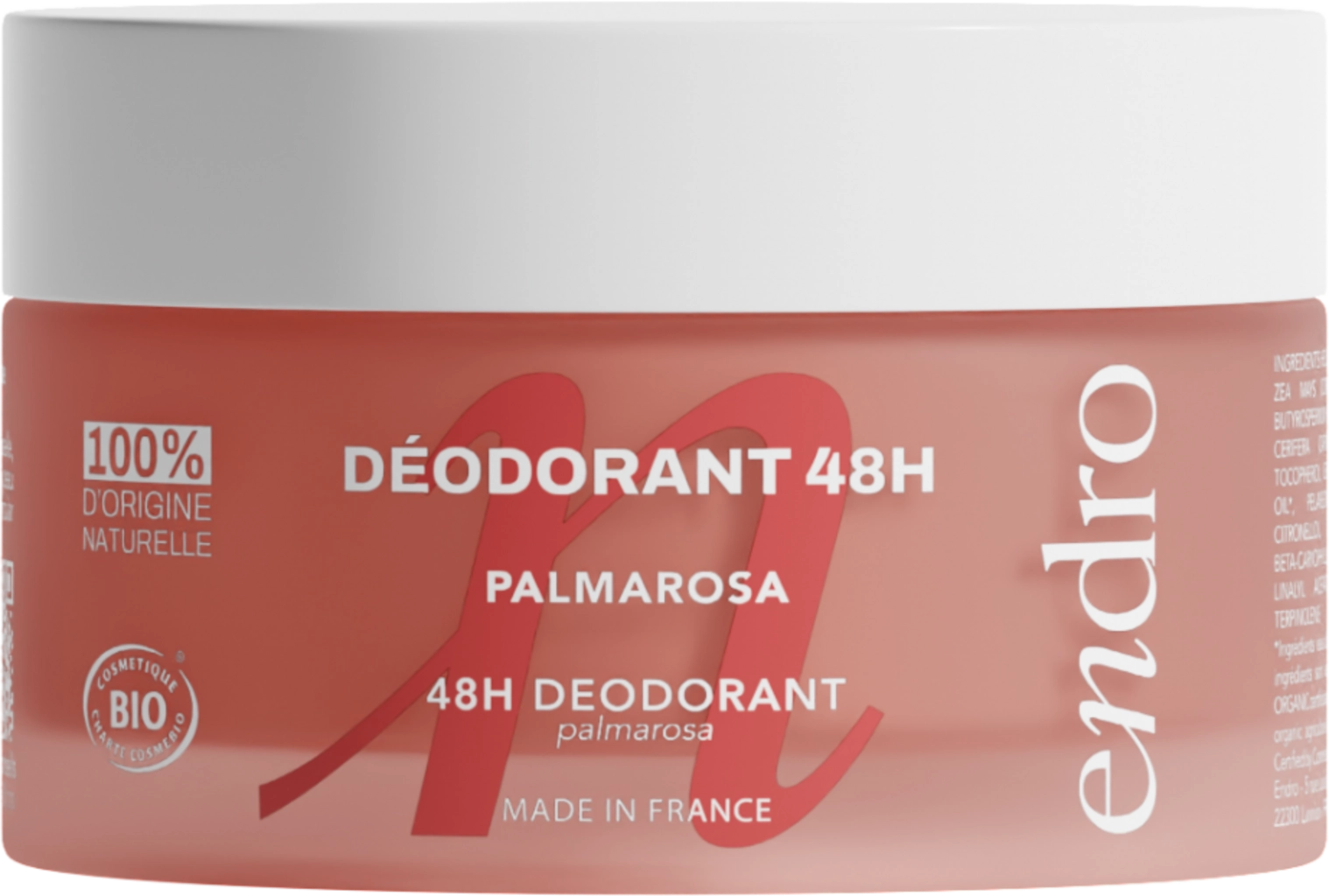 endro cosmétiques 48H Deodorant - Natural Coco - Fragrance Free