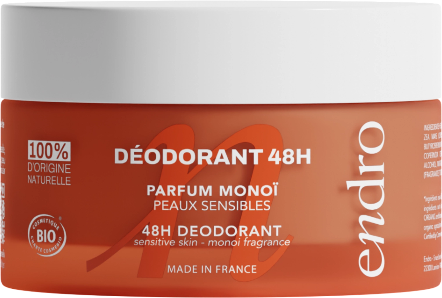 endro cosmétiques 48H Deodorant Sensitive - Monoi