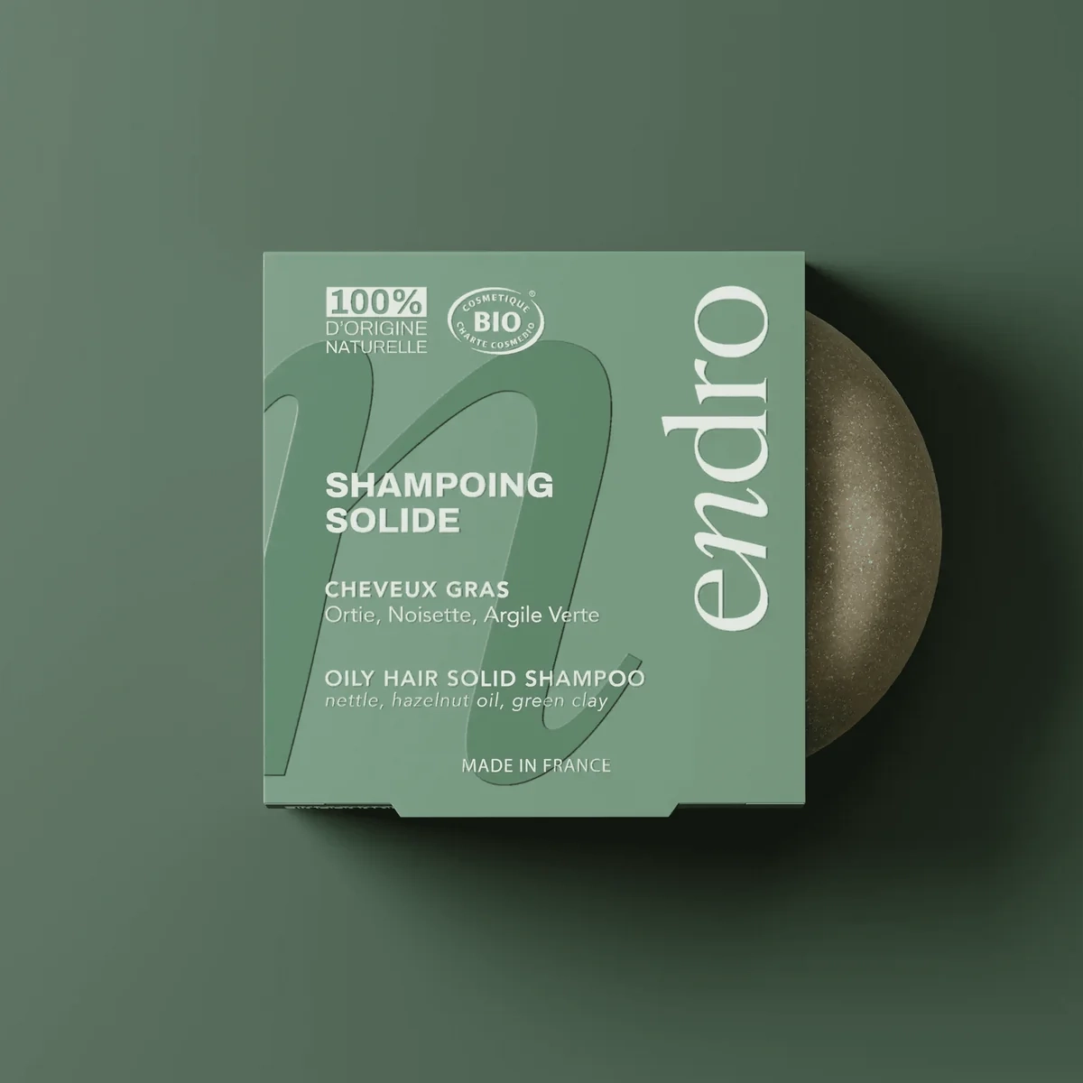 endro cosmétiques Oily Hair Solid Shampoo - 80 ml