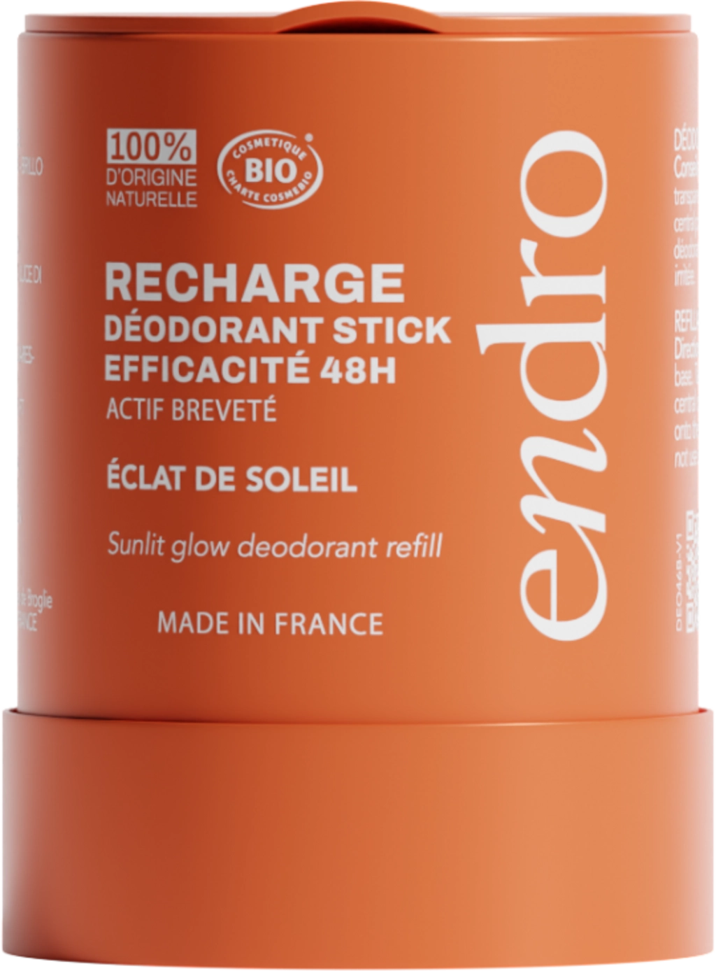 endro cosmétiques Deodorant Stick Sunlit Glow - 50g Refill