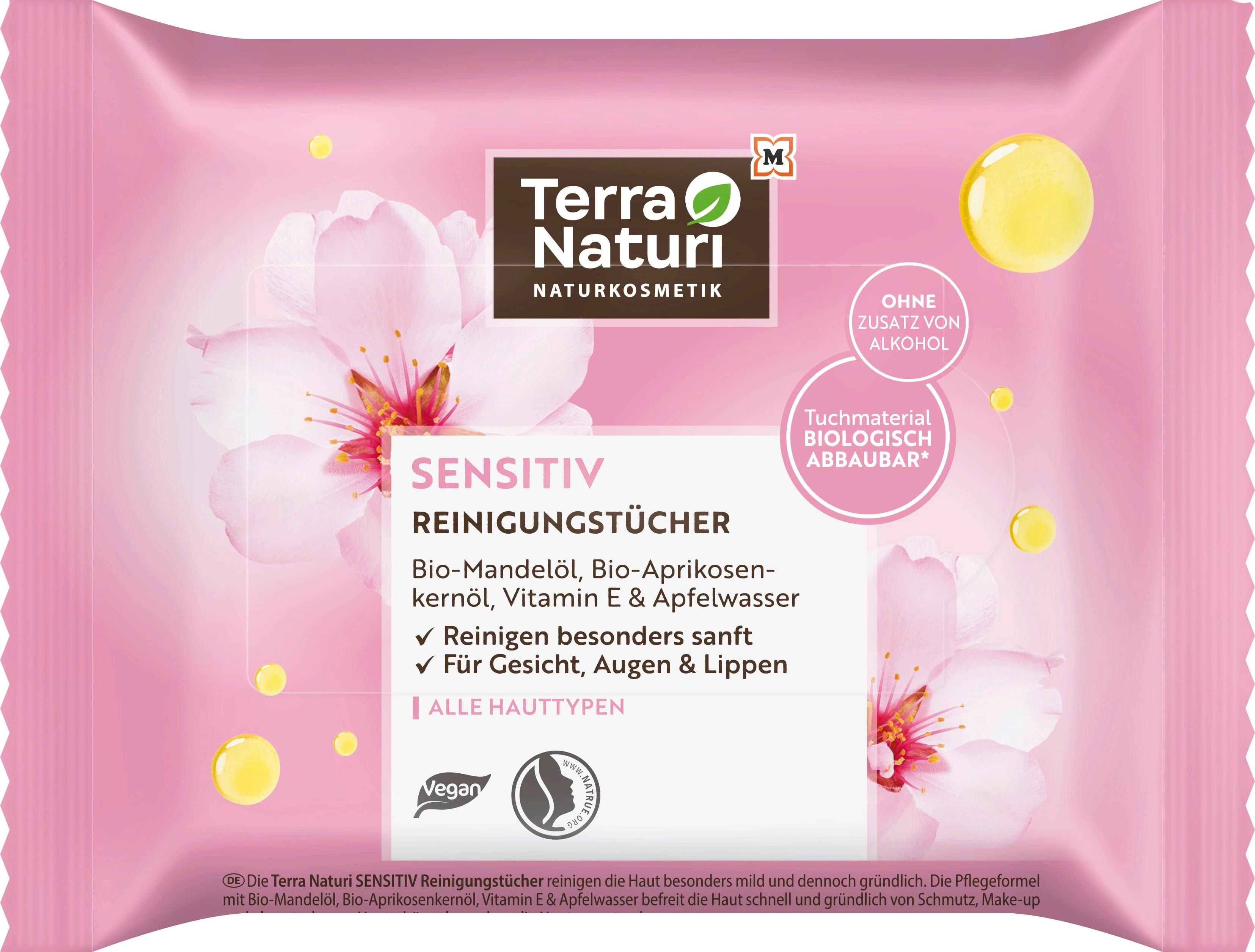 Terra Naturi Sensitiv Reinigungstücher Doppelpack - 50 Stück