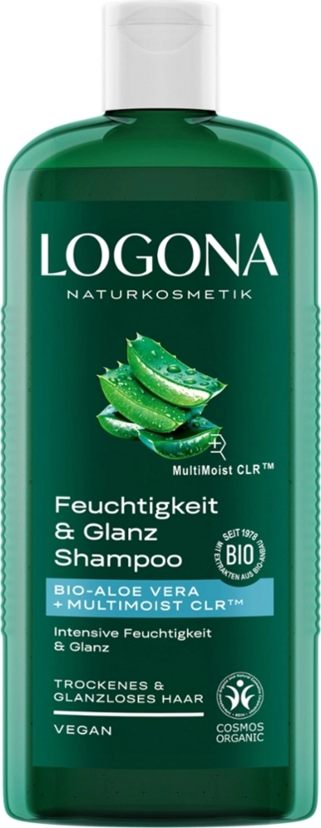 LOGONA Feuchtigkeit & Glanz Shampoo - 250 ml