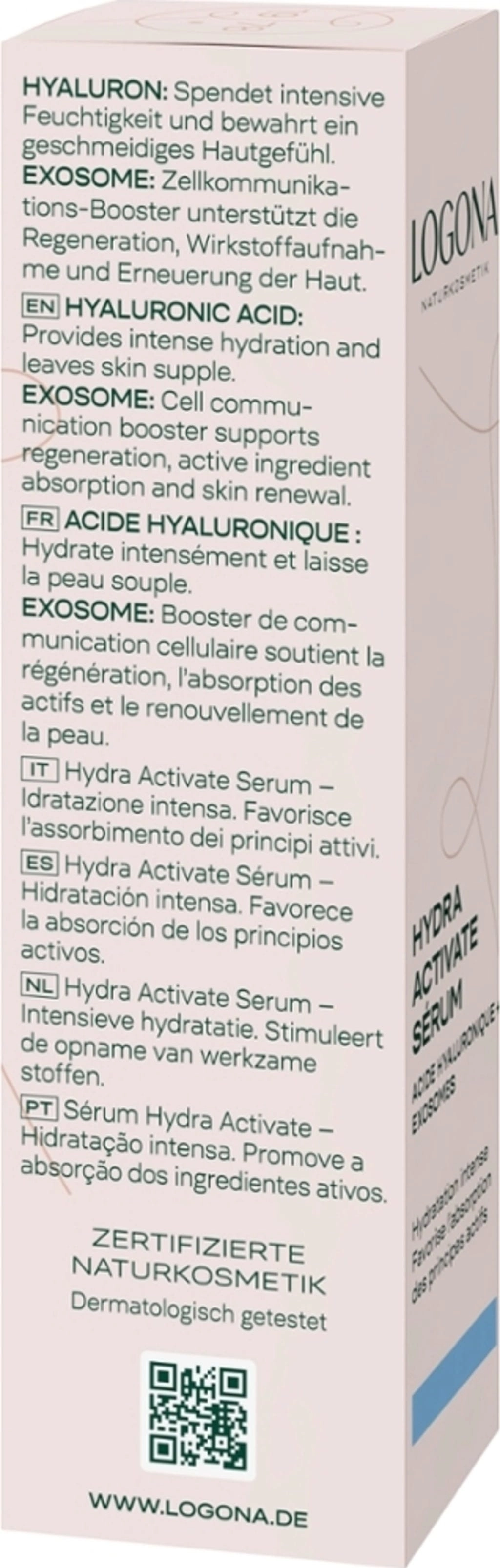 LOGONA Hydra Activate Serum - 30 ml