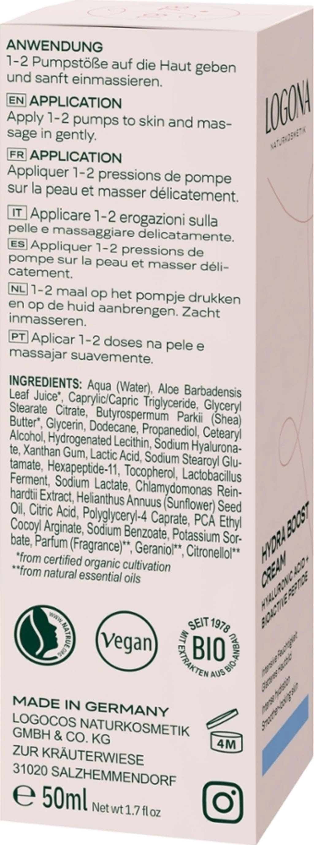 LOGONA Hydra Boost Cream - 50 ml