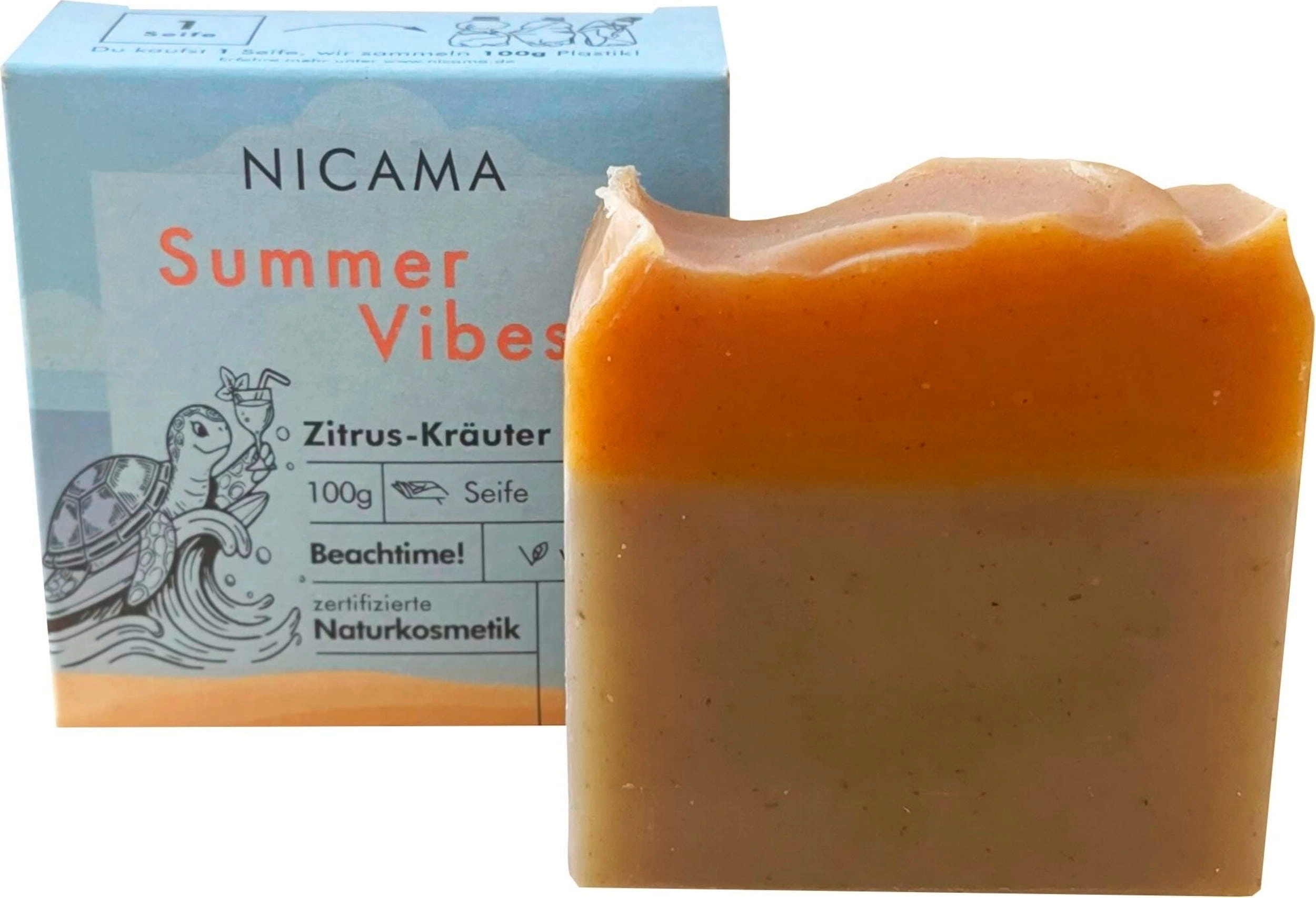 NICAMA "Summer Vibes" Seife Zitrus-Kräuter - 100 g