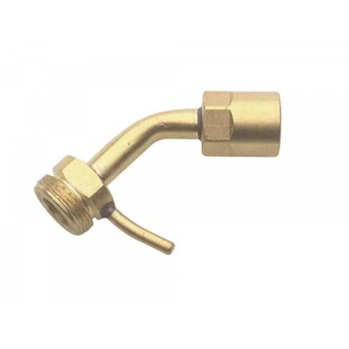 Sievert Halsrohr 7cm - Messing mit Haken