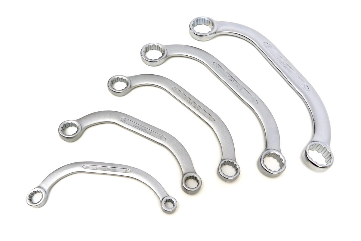 Stahlkaiser 5-tlg. C-Doppelringschlüsselsatz 8 - 22 mm.