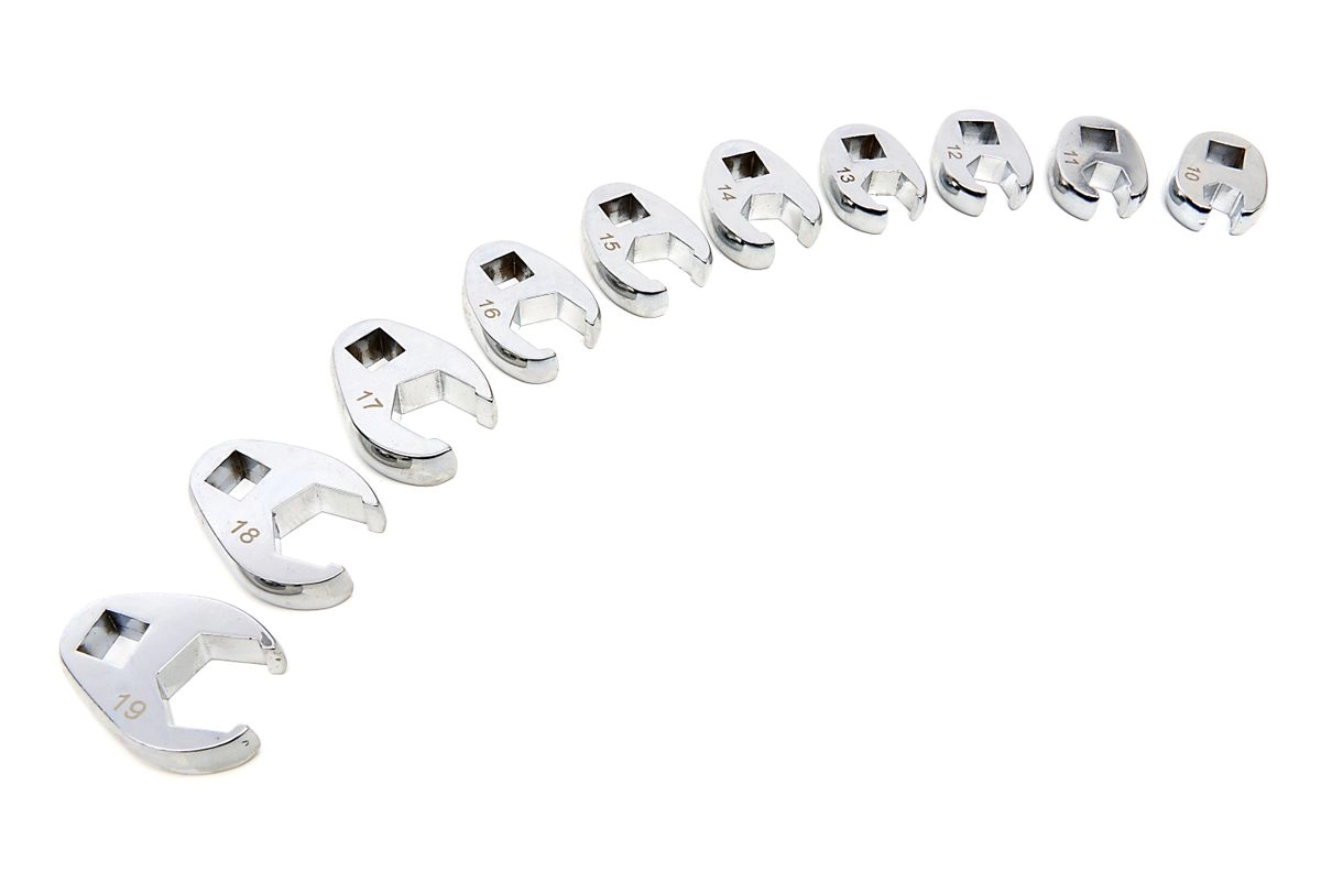 Stahlkaiser 10-teilige Brechstangenschlüssel mit 3/8 inch-Durchlass 10-19 mm.