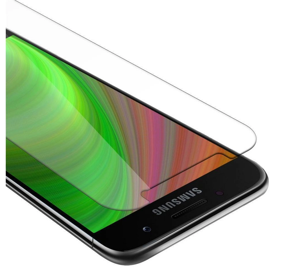 Cadorabo Panzer Folie für Samsung Galaxy A3 2017 Schutzfolie in KRISTALL KLAR Gehärtetes (Tempered) Display-Schutzglas in 9H Härte mit 3D Touch Kompatibilität
