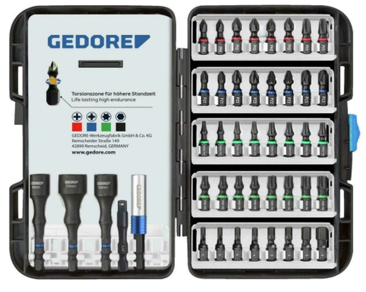 Gedore Torsionsbit-Set 666-045, 45-teilig