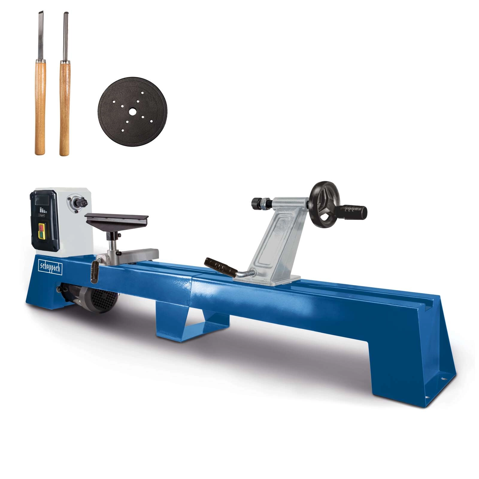 Drechselmaschine DM1100T Scheppach - Werkstücke bis 1000mm | 4 Geschwindigkeiten | inkl. Zubehörset