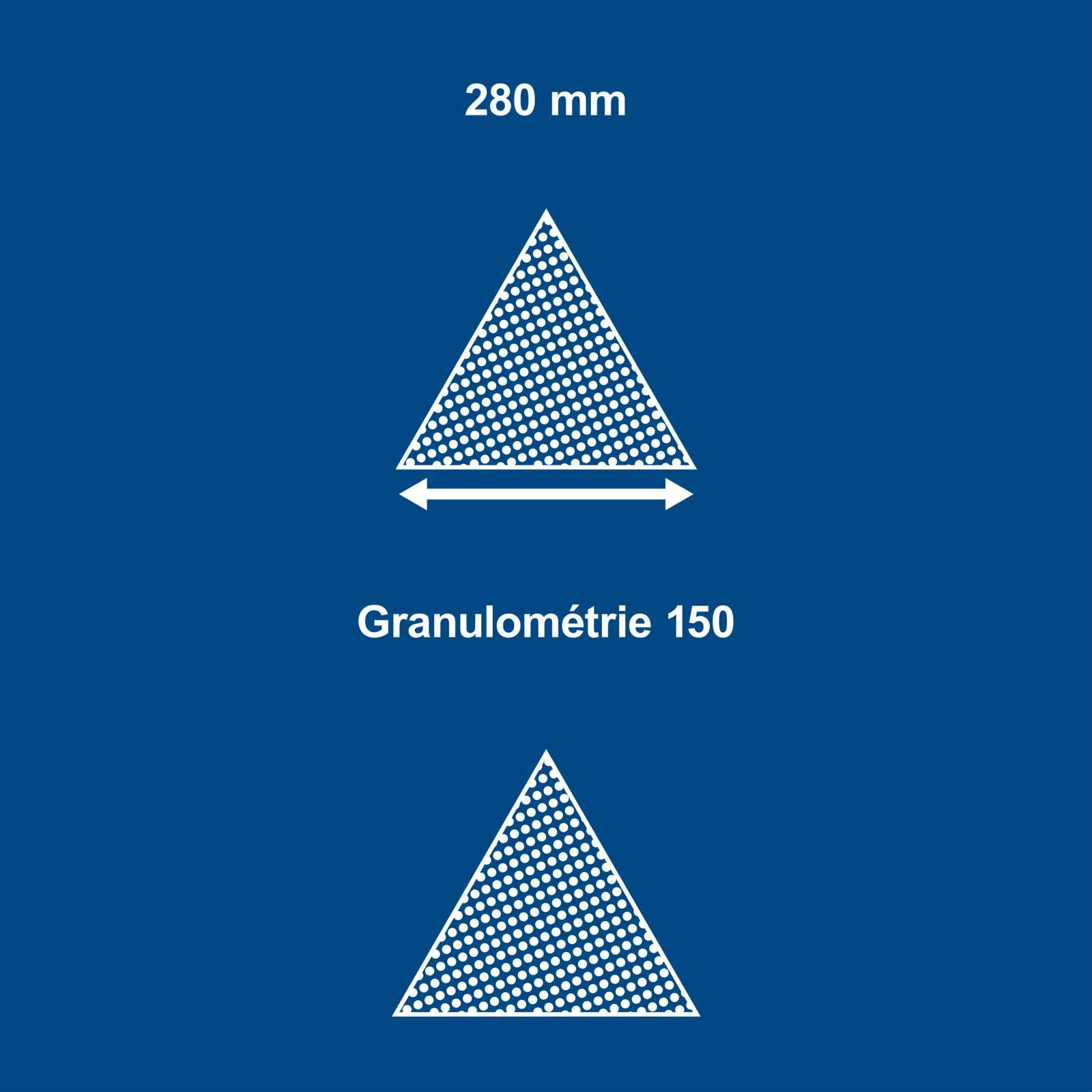 Schleifpapier-Dreieckig K=150 Satz=10 Stück