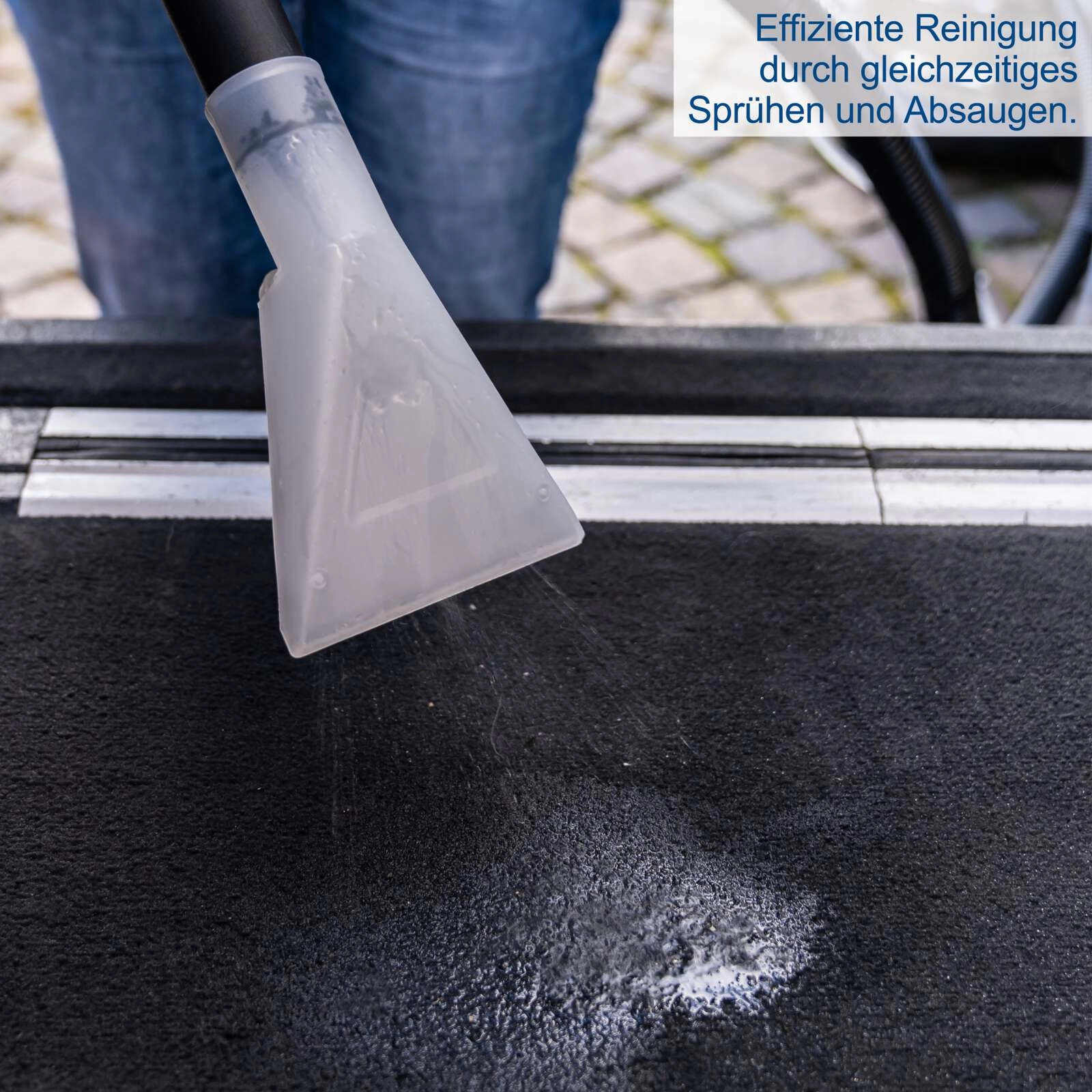 Sprüh- und Waschsauger SprayVac20 Scheppach - 1600W | 20L Behälter | 5in1 Wasch- Nass- & Trockensauger | 2m Kunstoffschlauch | inkl. Zubehör