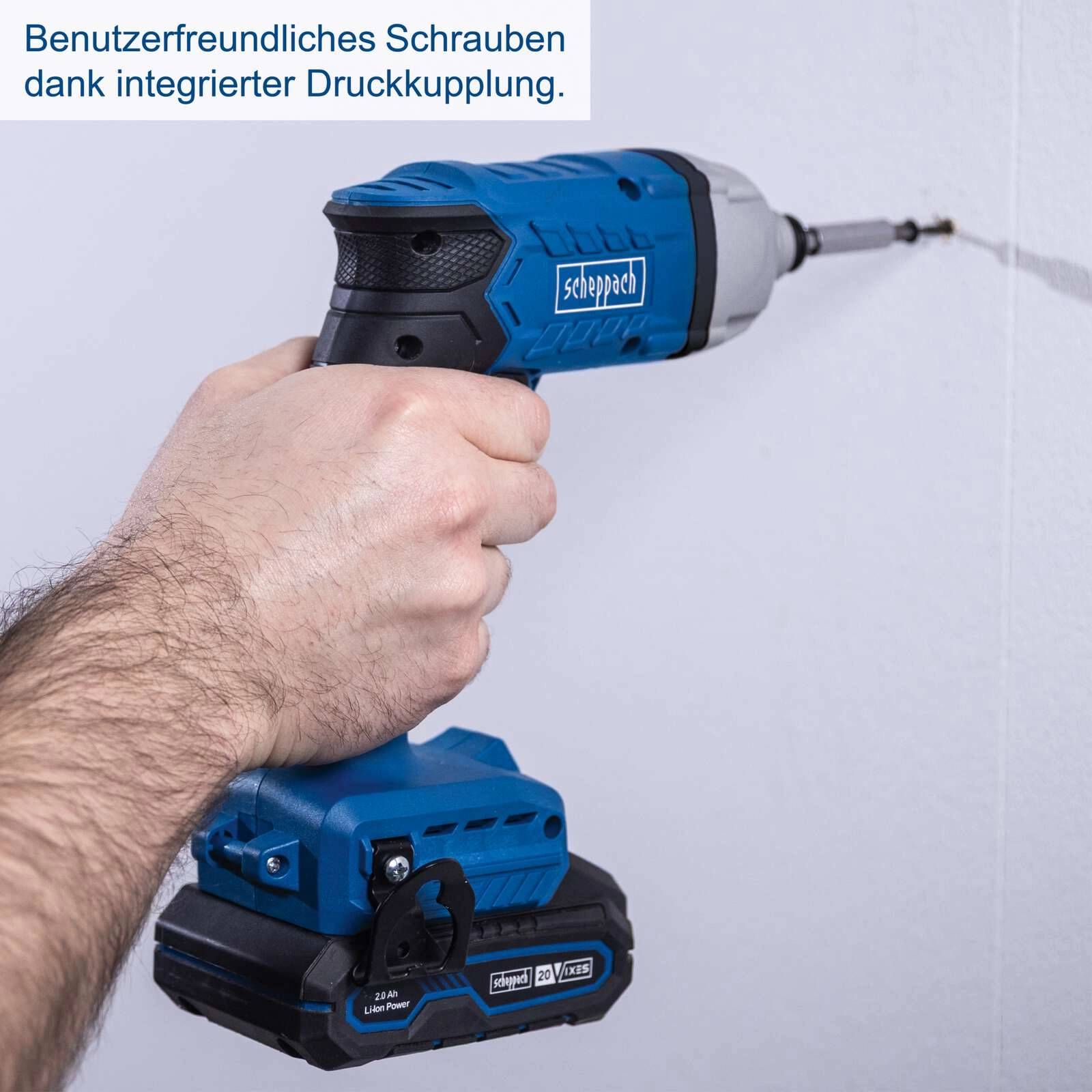 Akku-Trockenbauschrauber BC-DWD400MS-X Scheppach - 20V | inkl. 2Ah Akku + 2,4A Ladegerät