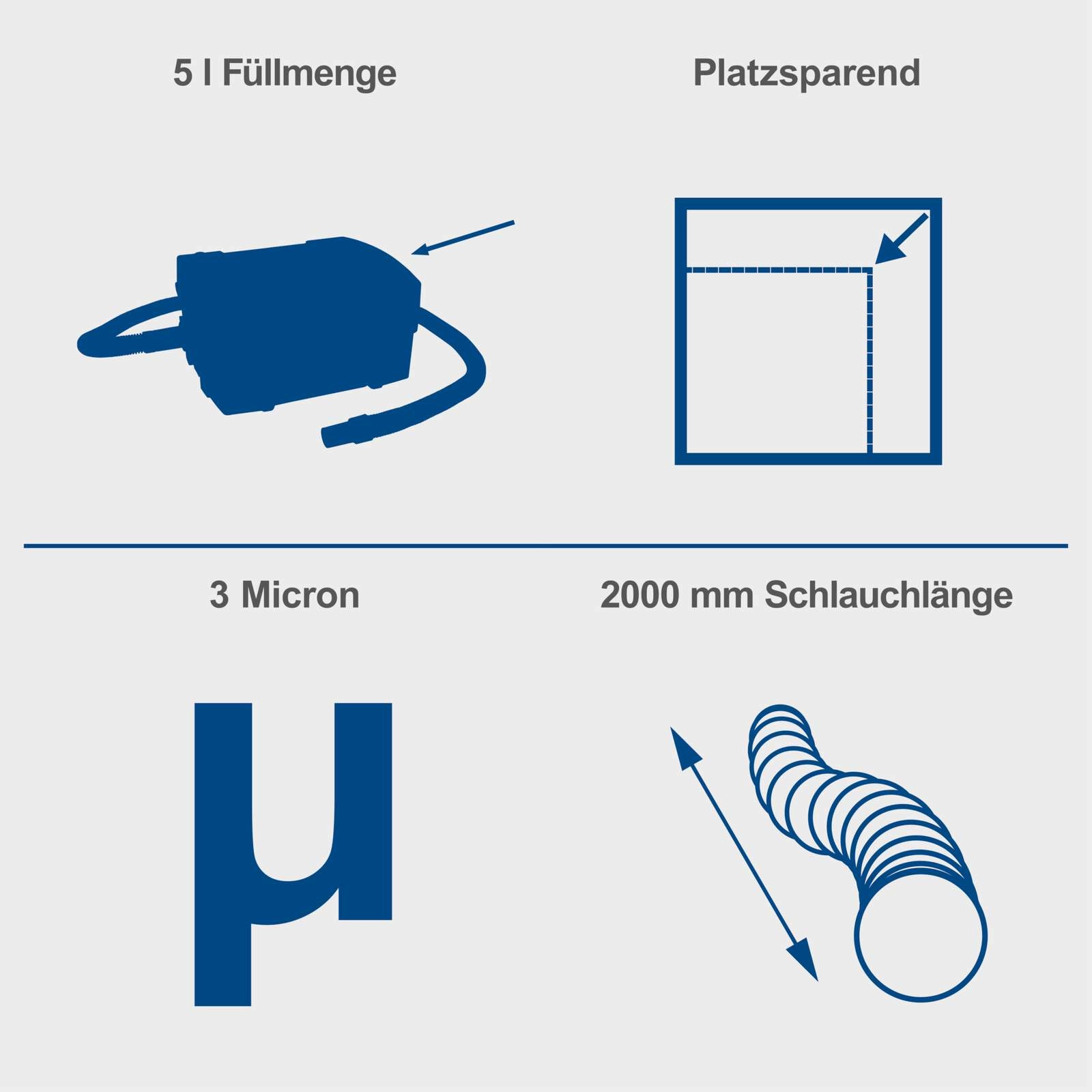 Absauganlage HD2P Scheppach - 1250W | Kunststoffgehäuse | inkl. Bohr-Absaugdüse & Saug-Blasdüse