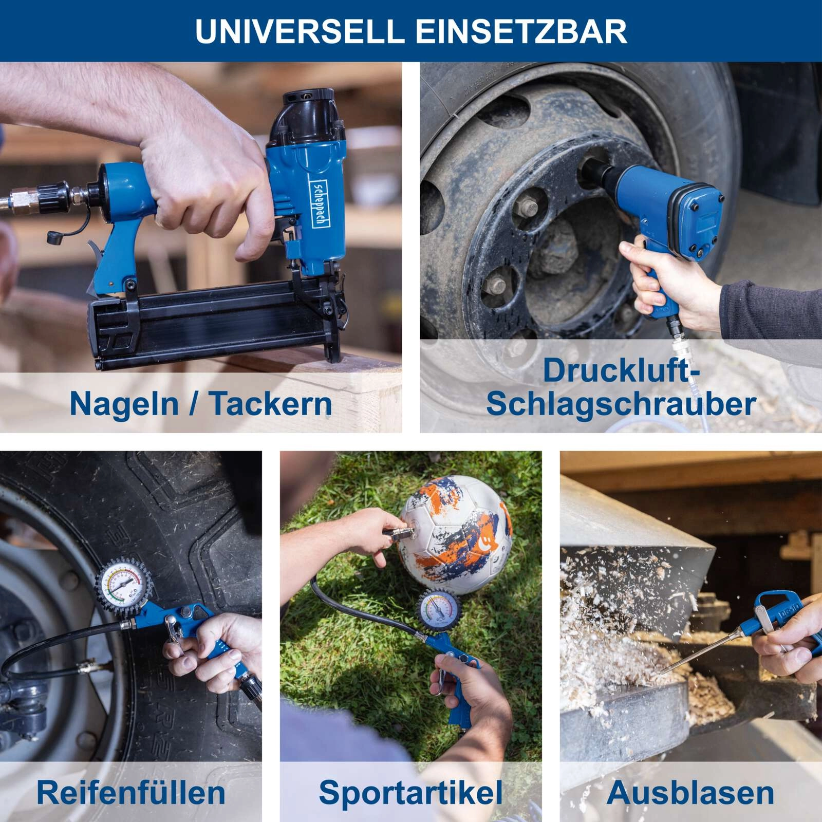 Kompressor HC30ox Scheppach - 8bar | 24L Kessel | 200l/min | 1,5PS | 230V | ölfrei & wartungsarm