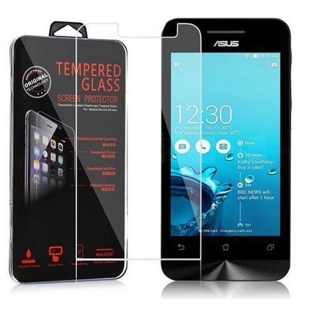 Cadorabo Panzer Folie für Asus ZenFone 4 2014 Schutzfolie in KRISTALL KLAR Gehärtetes (Tempered) Display-Schutzglas in 9H Härte mit 3D Touch Kompatibilität