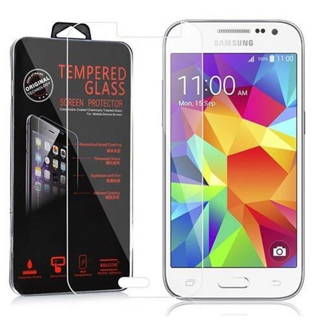 Cadorabo Panzer Folie für Samsung Galaxy CORE PRIME Schutzfolie in KRISTALL KLAR Gehärtetes (Tempered) Display-Schutzglas in 9H Härte mit 3D Touch Kompatibilität
