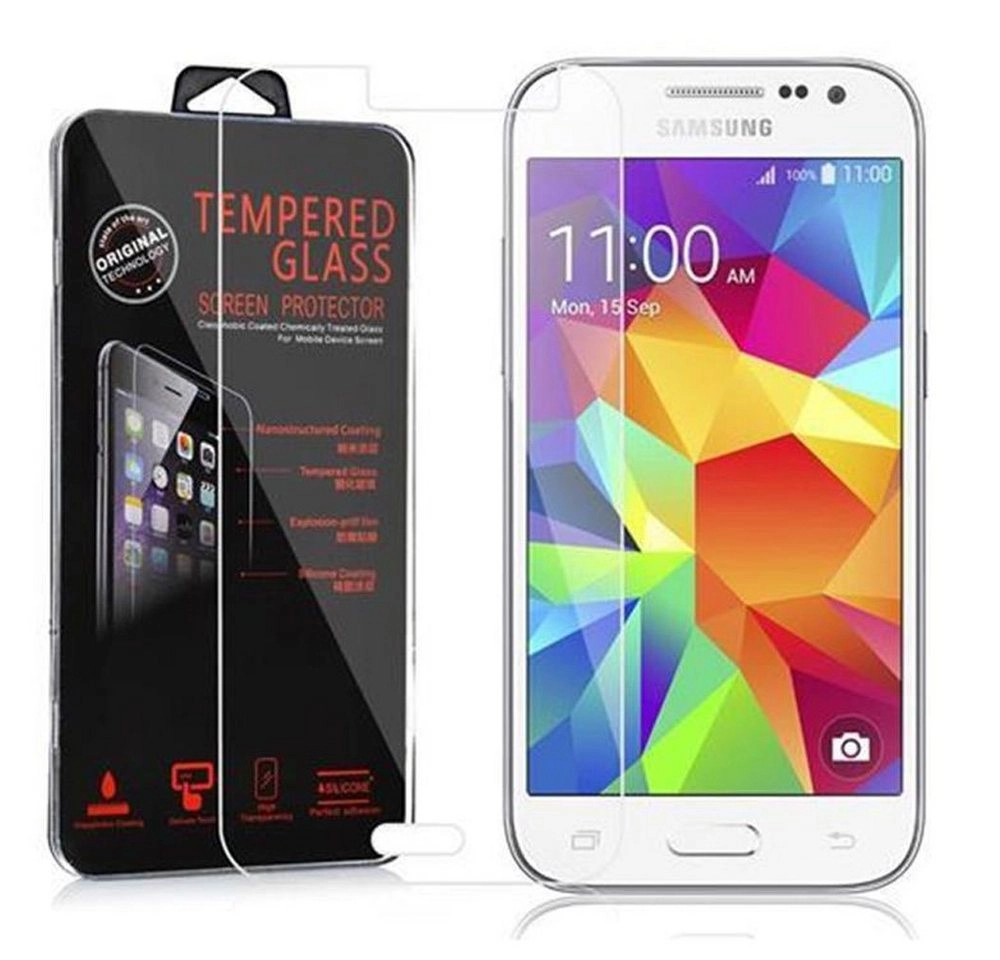 Cadorabo Panzer Folie für Samsung Galaxy CORE PRIME Schutzfolie in KRISTALL KLAR Gehärtetes (Tempered) Display-Schutzglas in 9H Härte mit 3D Touch Kompatibilität