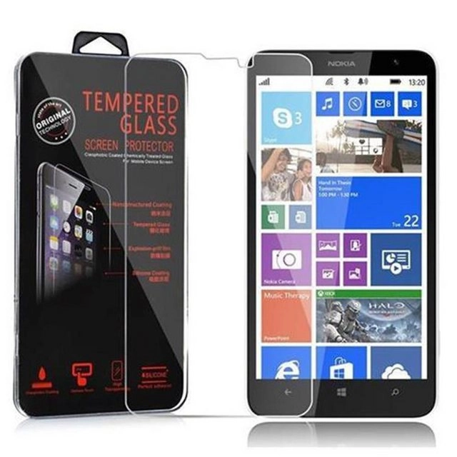 Cadorabo Panzer Folie für Nokia Lumia 1320 Schutzfolie in KRISTALL KLAR Gehärtetes (Tempered) Display-Schutzglas in 9H Härte mit 3D Touch Kompatibilität