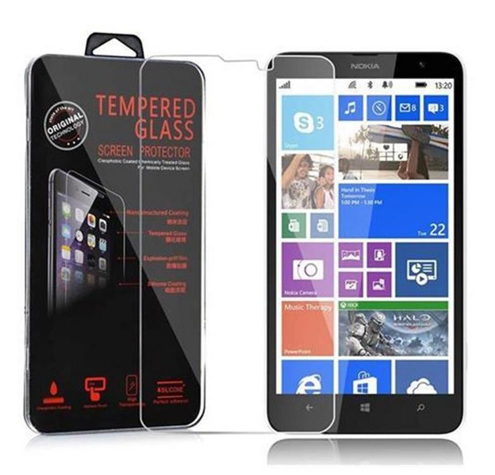 Cadorabo Panzer Folie für Nokia Lumia 1320 Schutzfolie in KRISTALL KLAR Gehärtetes (Tempered) Display-Schutzglas in 9H Härte mit 3D Touch Kompatibilität