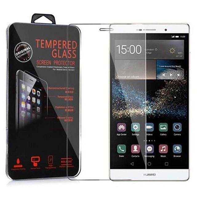Cadorabo Panzer Folie für Huawei P8 MAX Schutzfolie in KRISTALL KLAR Gehärtetes (Tempered) Display-Schutzglas in 9H Härte mit 3D Touch Kompatibilität