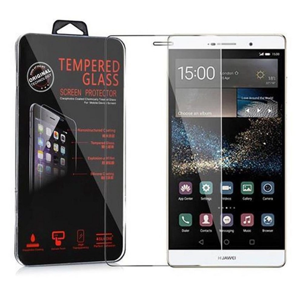 Cadorabo Panzer Folie für Huawei P8 MAX Schutzfolie in KRISTALL KLAR Gehärtetes (Tempered) Display-Schutzglas in 9H Härte mit 3D Touch Kompatibilität