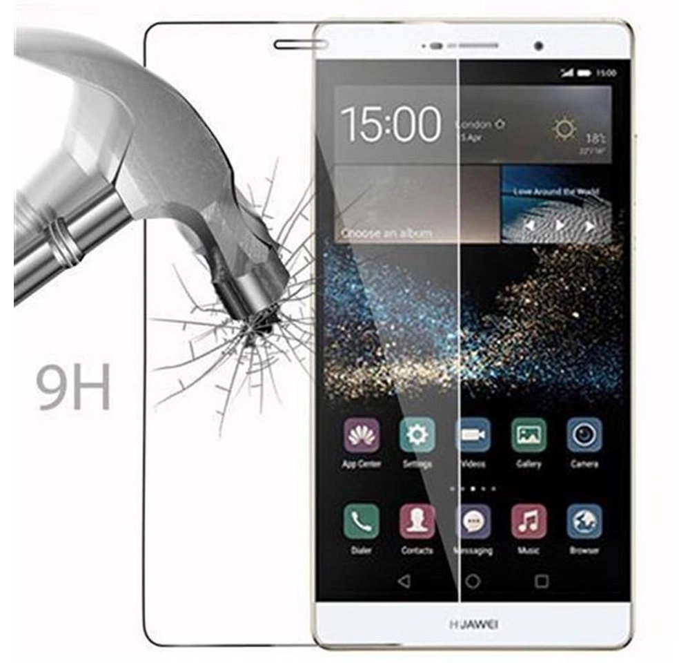 Cadorabo Panzer Folie für Huawei P8 MAX Schutzfolie in KRISTALL KLAR Gehärtetes (Tempered) Display-Schutzglas in 9H Härte mit 3D Touch Kompatibilität