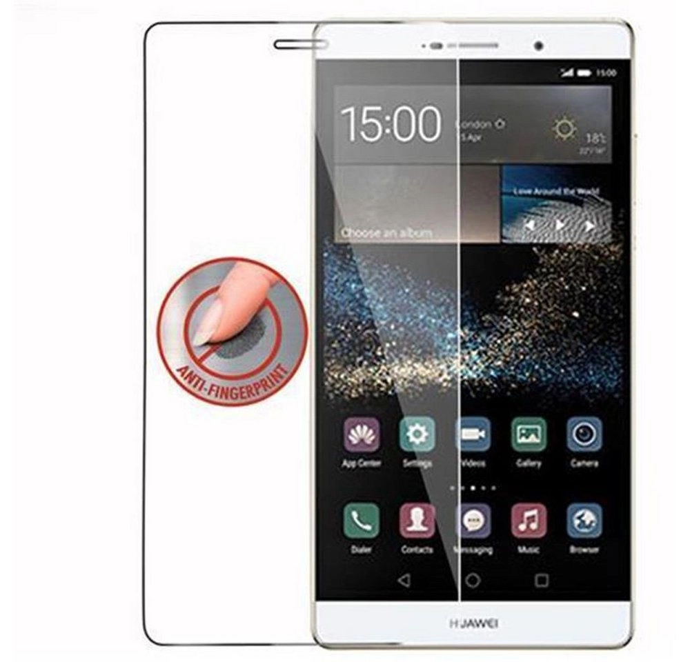 Cadorabo Panzer Folie für Huawei P8 MAX Schutzfolie in KRISTALL KLAR Gehärtetes (Tempered) Display-Schutzglas in 9H Härte mit 3D Touch Kompatibilität