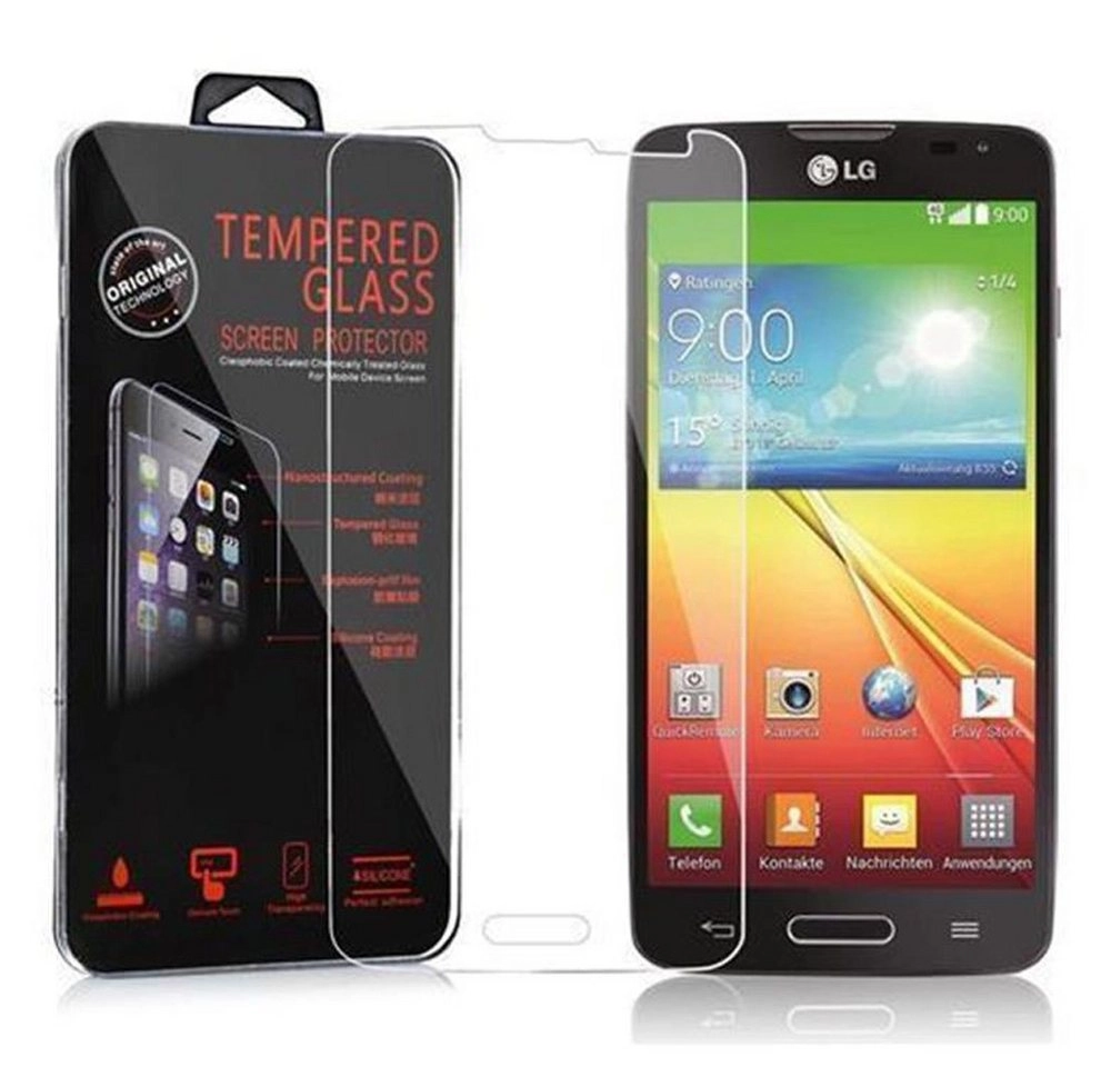 Cadorabo Panzer Folie für LG L90 (1.SIM) Schutzfolie in KRISTALL KLAR Gehärtetes (Tempered) Display-Schutzglas in 9H Härte mit 3D Touch Kompatibilität
