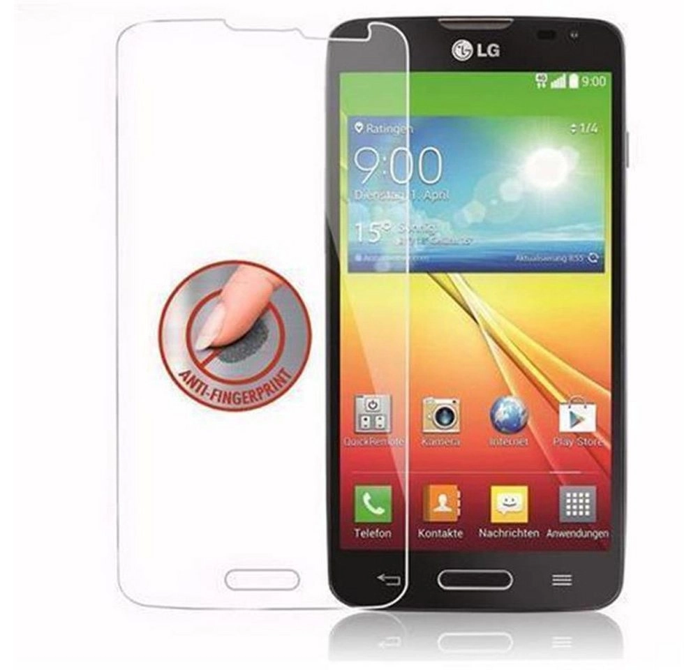 Cadorabo Panzer Folie für LG L90 (1.SIM) Schutzfolie in KRISTALL KLAR Gehärtetes (Tempered) Display-Schutzglas in 9H Härte mit 3D Touch Kompatibilität