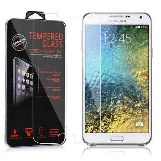 Cadorabo Panzer Folie für Samsung Galaxy E5 Schutzfolie in KRISTALL KLAR Gehärtetes (Tempered) Display-Schutzglas in 9H Härte mit 3D Touch Kompatibilität